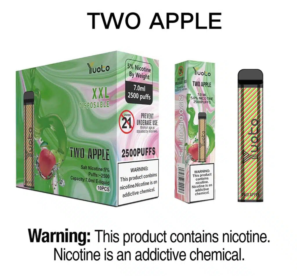 Yuoto XXL Disposable Vape 2500 Puffs in Dubai UAE