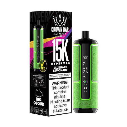 Al Fakher Crown Bar Hypermax 15000 Puffs Disposable Vape in Dubai UAE