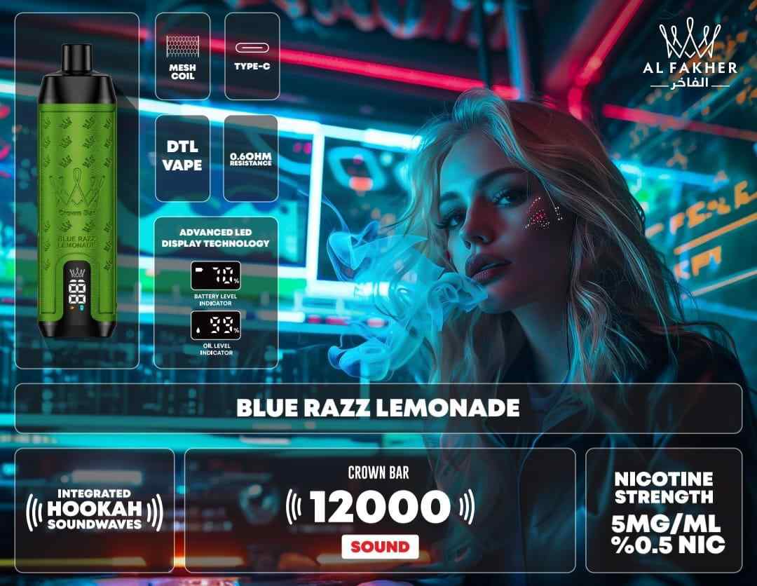 Al Fakher Crown Bar 12000 Puffs Disposable Vape in Dubai UAE