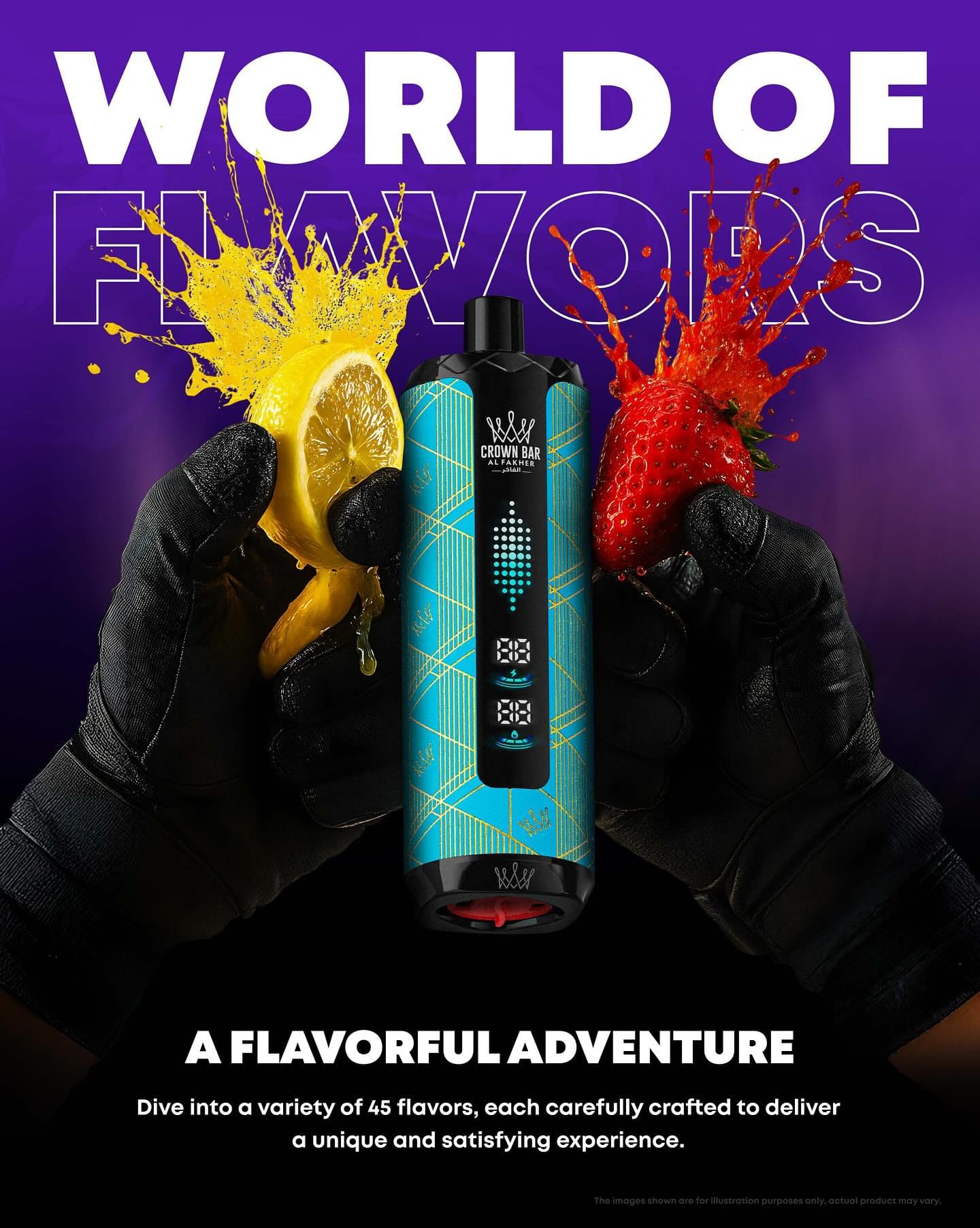 Al Fakher Crown Bar Mega Max 40000 Puffs Disposable Vape in UAE