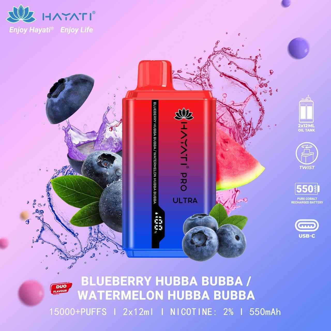 Hayati Pro Ultra 15000 Puffs Disposable Vape In Dubai UAE