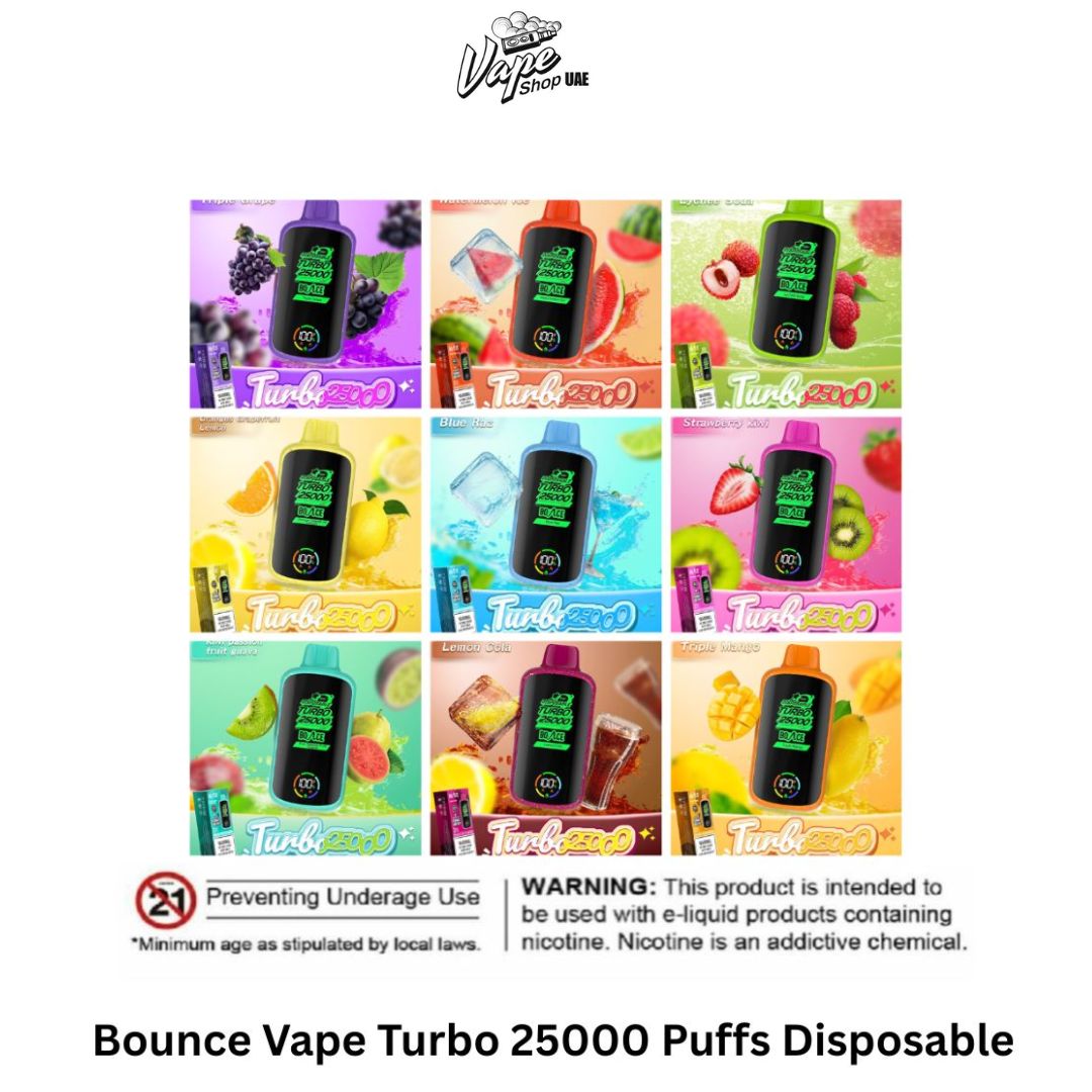 Bounce Vape Turbo 25000 Puffs Disposable In Dubai UAE
