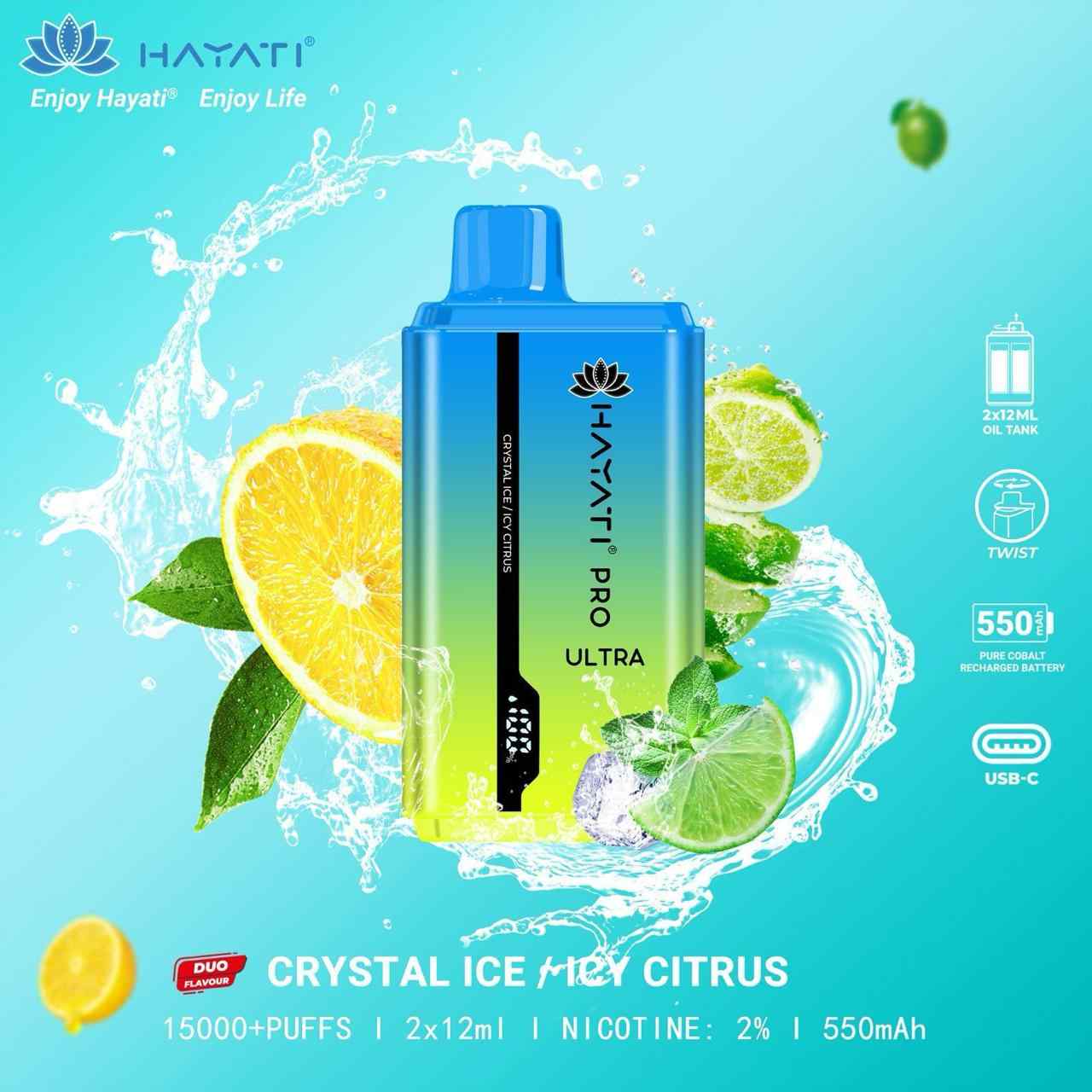 Hayati Pro Ultra 15000 Puffs Disposable Vape In Dubai UAE