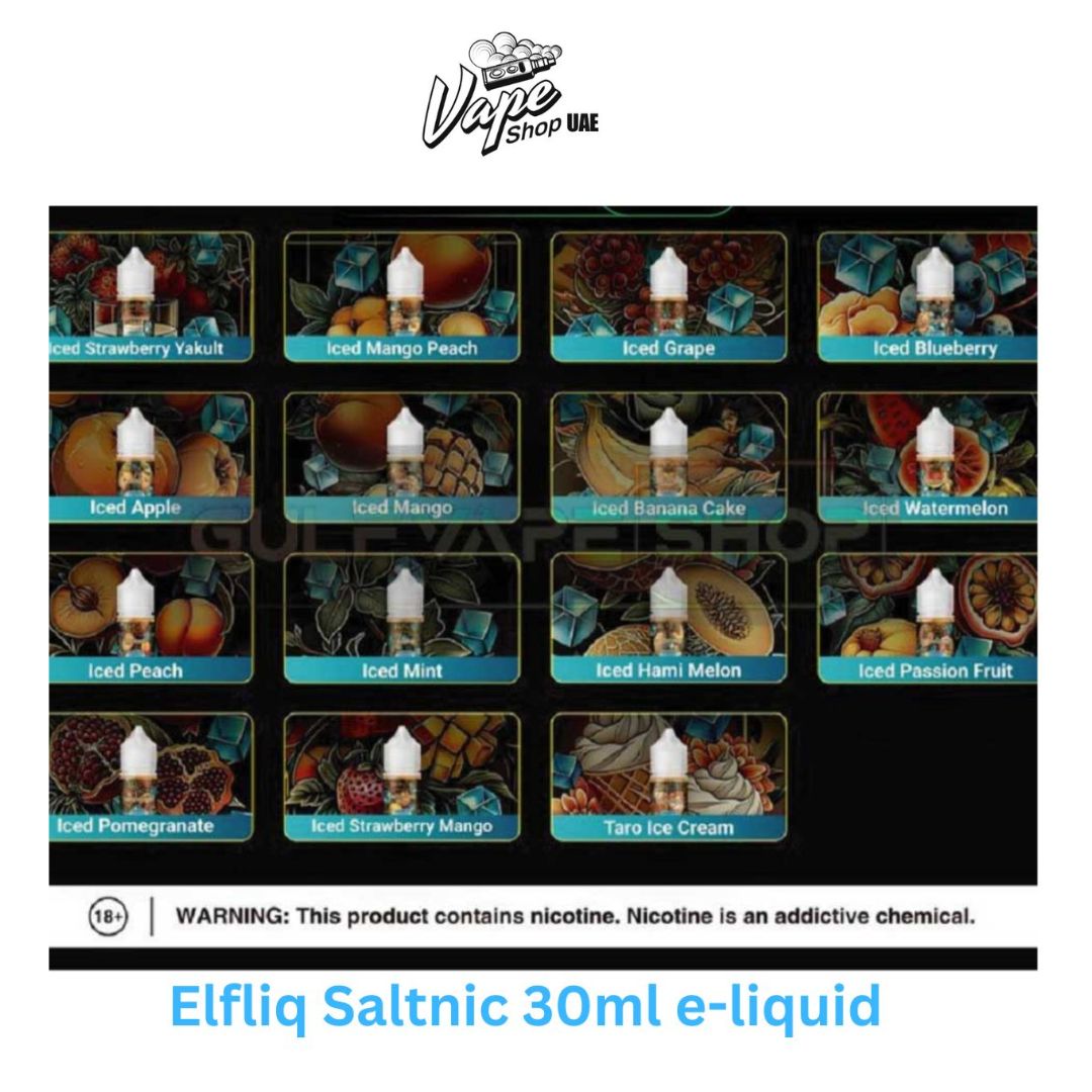 New Elfliq Saltnic 30ml E-Liquids In Dubai Abu Dhabi UAE