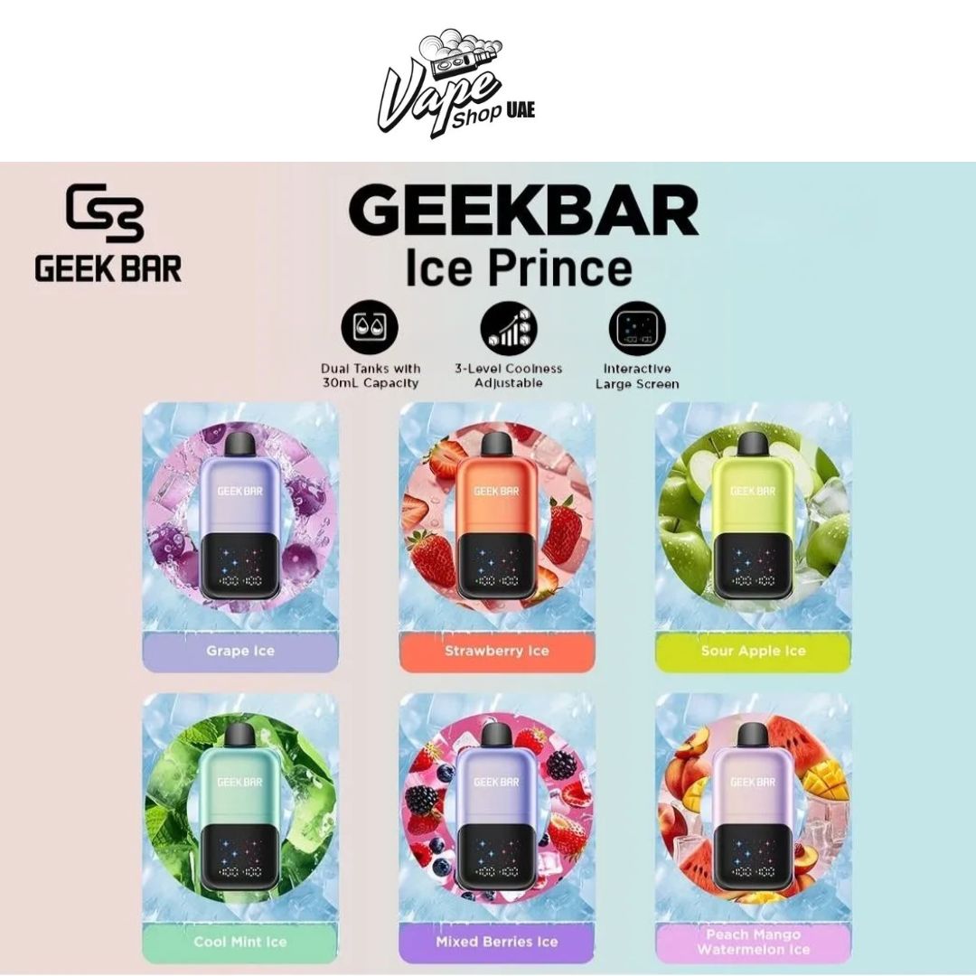 Geek Bar Ice Prince 50000 Puffs Disposable Vape In Dubai UAE
