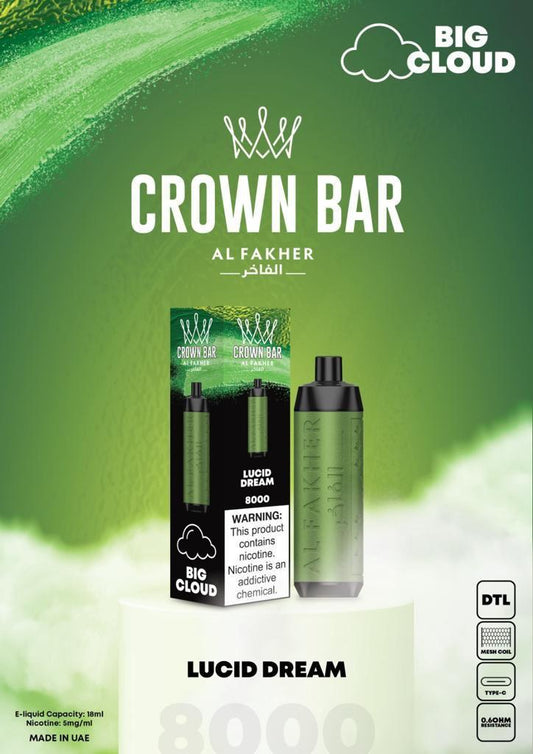 Al Fakher Crown Bar 8000 PUFFS Disposable Vape