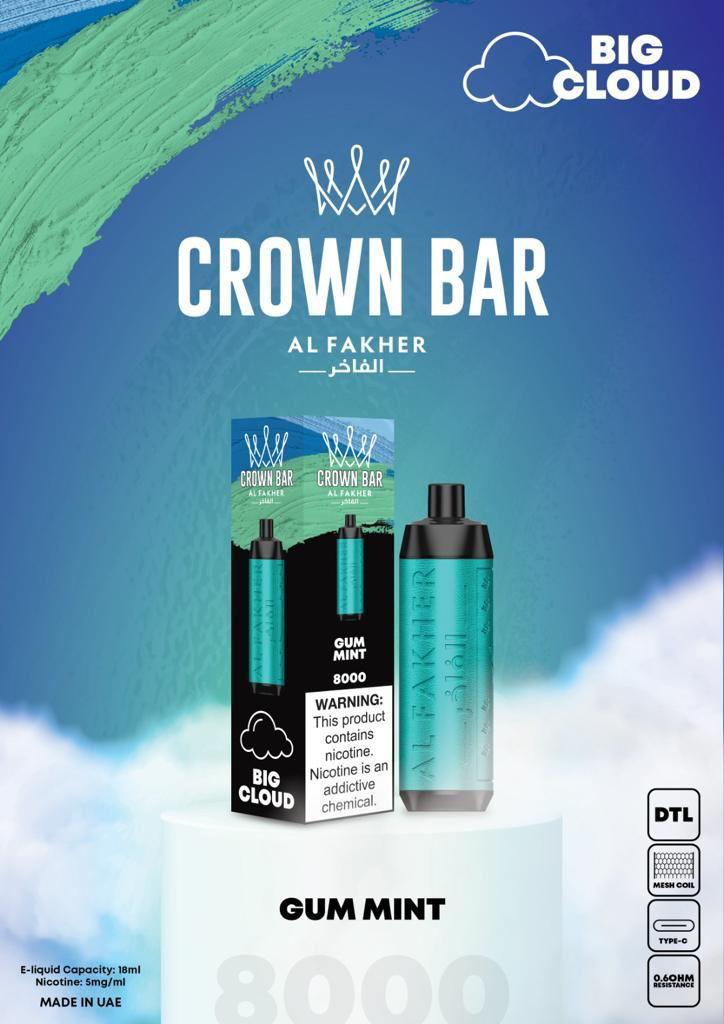 Al Fakher Crown Bar 8000 PUFFS Disposable Vape