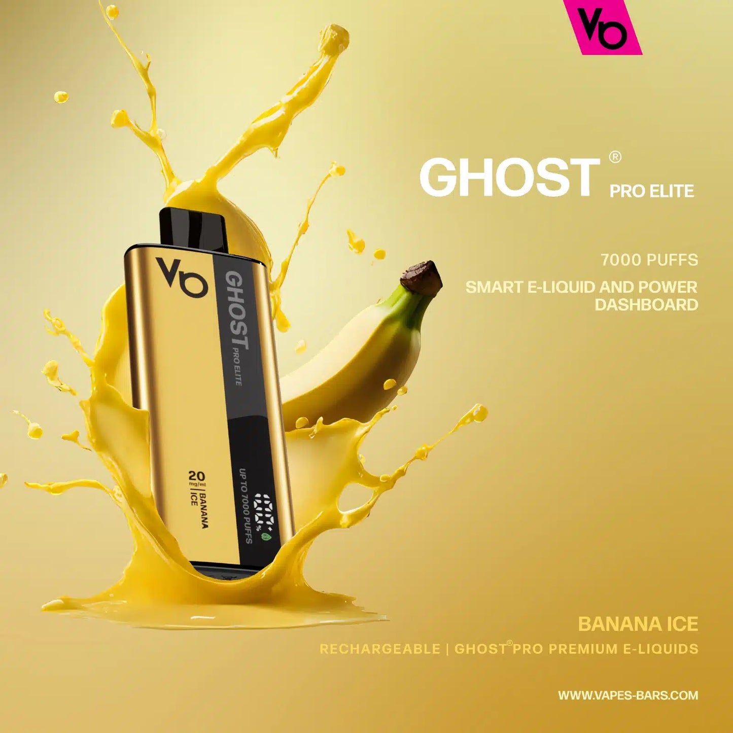 Vapes Bars Ghost Pro Elite 7000 Puffs Disposable Vape in Dubai UAE