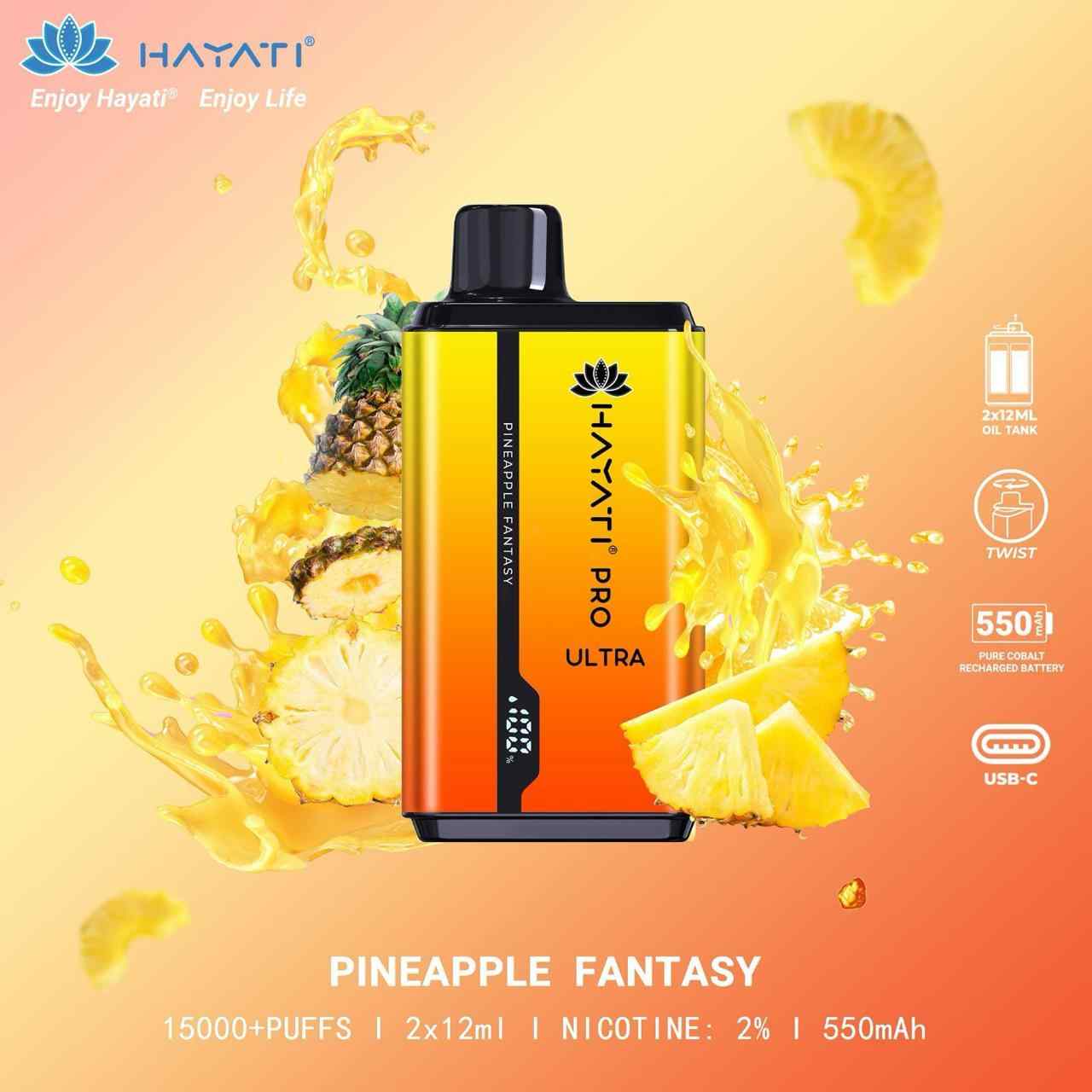 Hayati Pro Ultra 15000 Puffs Disposable Vape In Dubai UAE