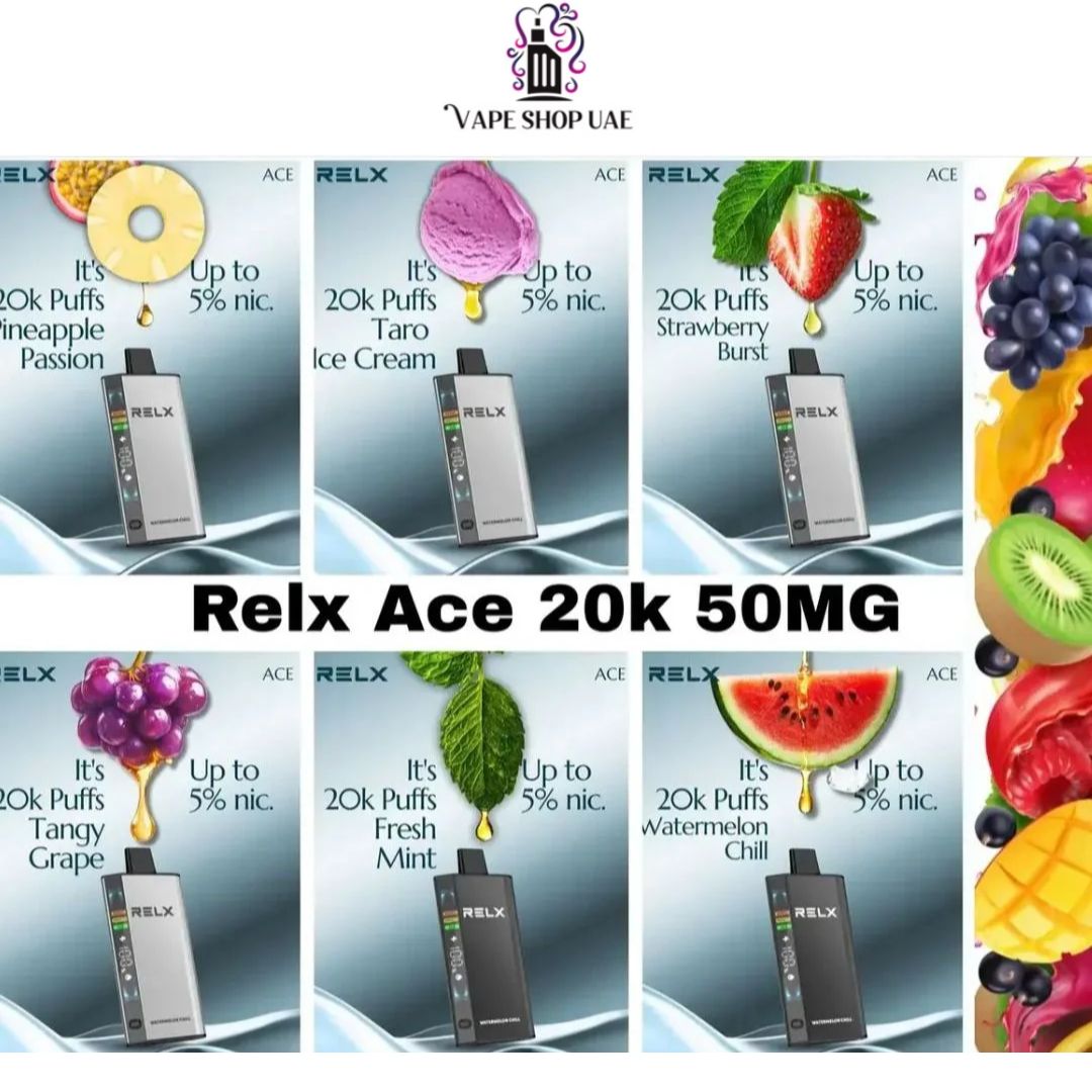 RELX Ace 20000 Puffs Disposable Vape In Dubai UAE