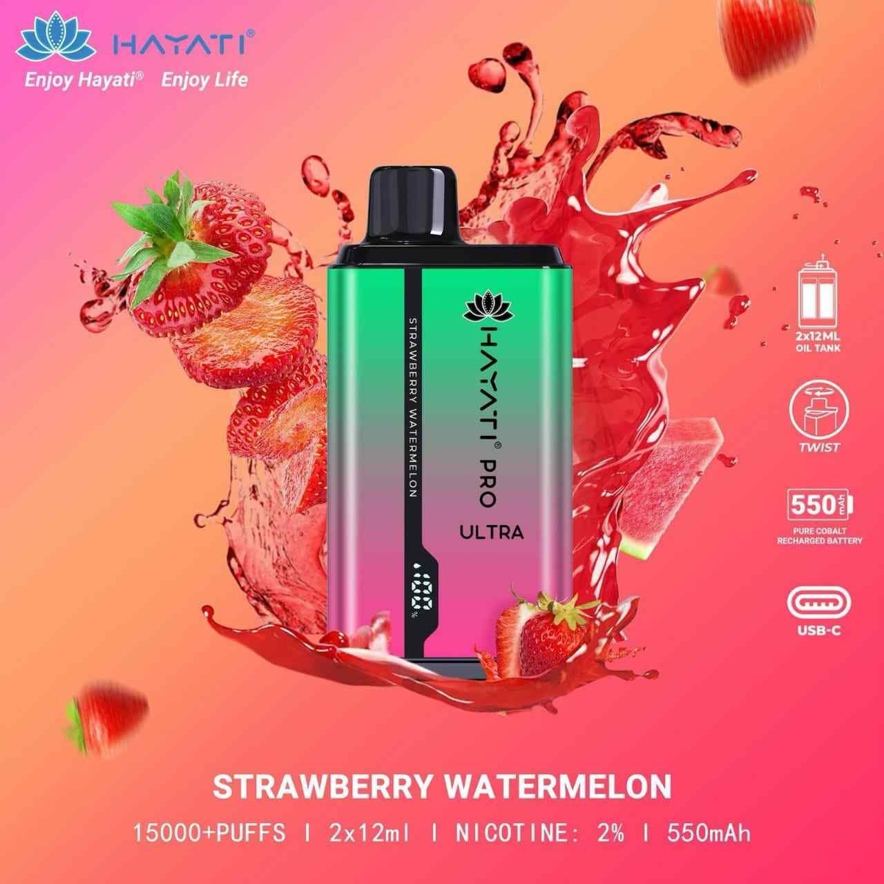 Hayati Pro Ultra 15000 Puffs Disposable Vape In Dubai UAE