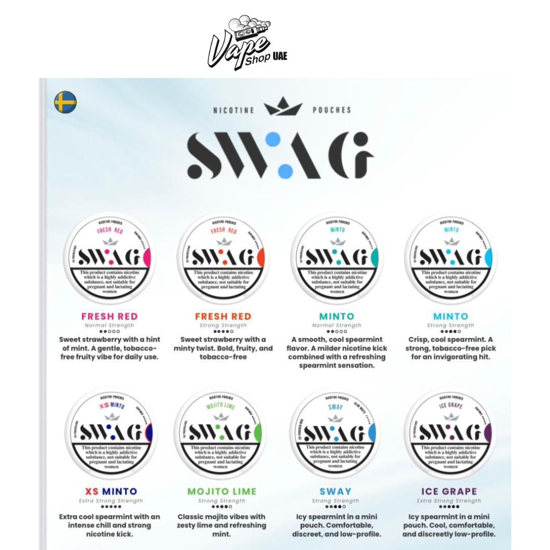 Buy New SWAG Nicotine Pouches in Dubai UAE