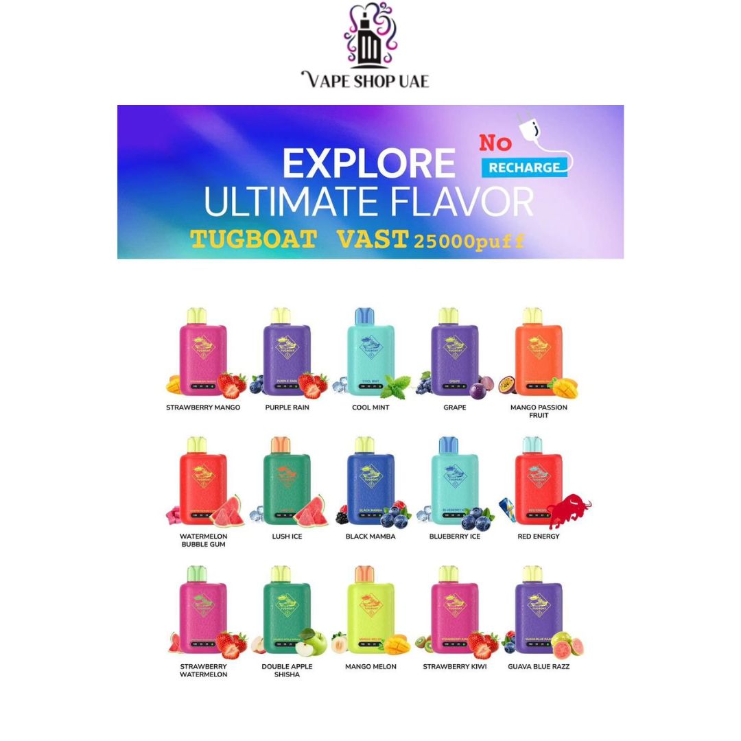 TUGBOAT VAST 25000 Puffs Disposable Vape in Dubai UAE