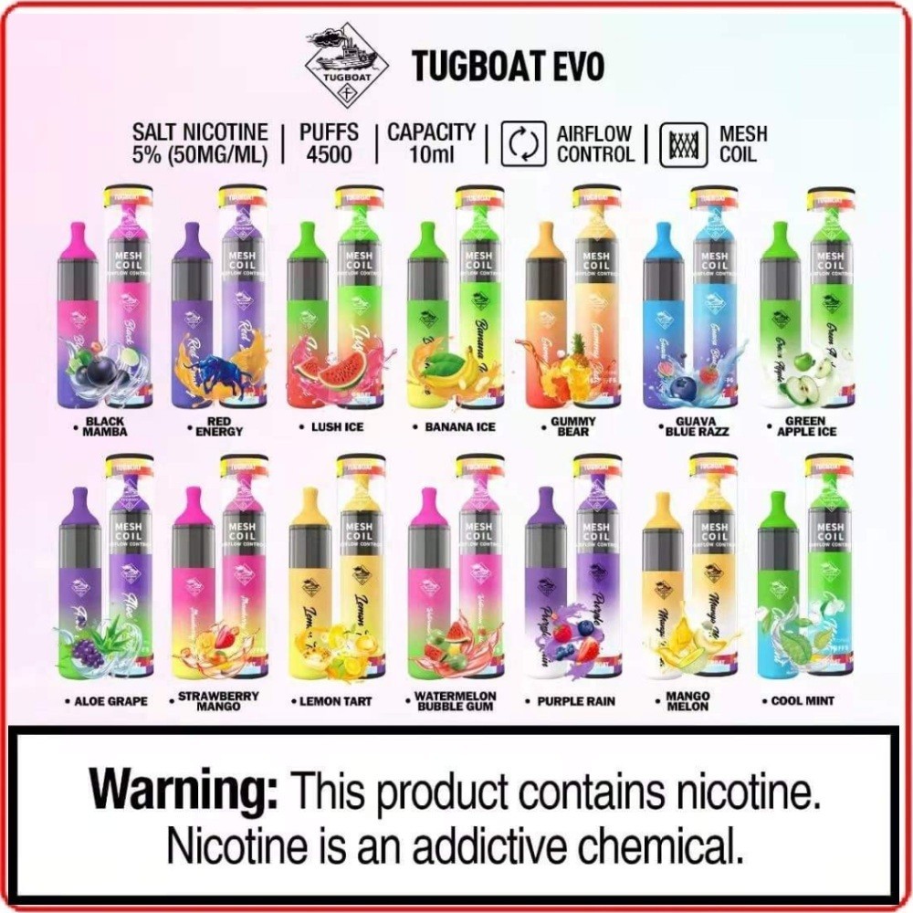 Tugboat EVO 4500 Puffs Disposable Vape in Dubai UAE