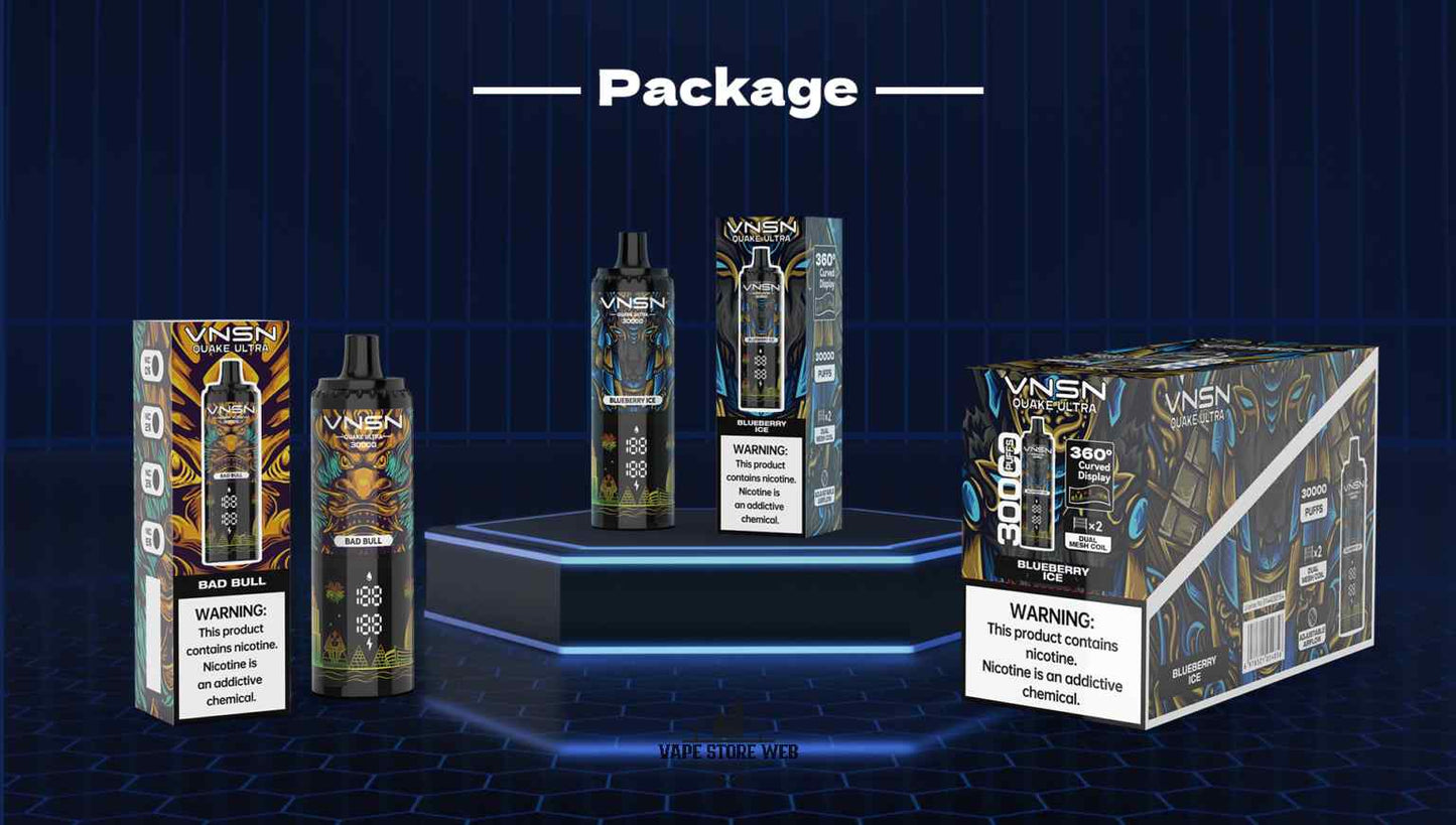 Best VNSN Quake Ultra 30000 Puffs Disposable Vape In UAE