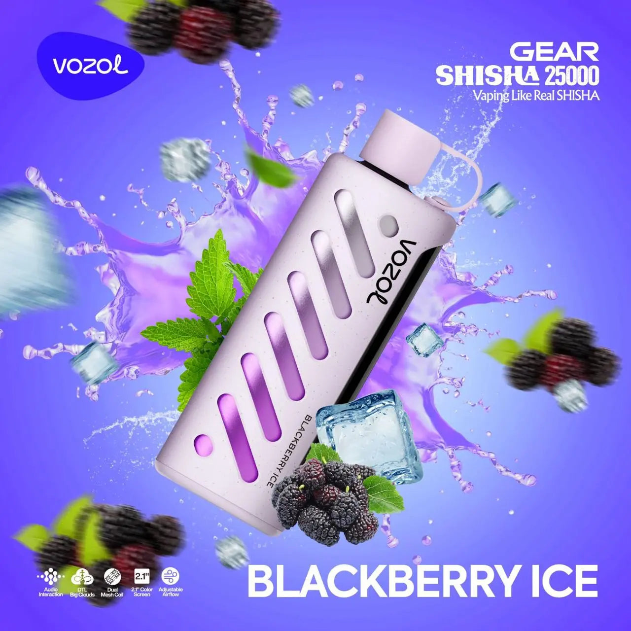 Vozol Gear Shisha 25000 Puffs Disposable Vape In UAE