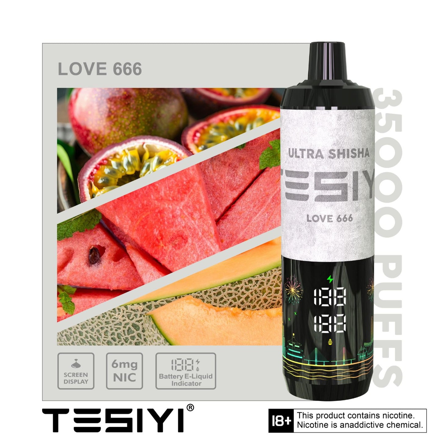 Tesiyi Ultra Shisha 35000 Puffs Disposable Vape In Dubai UAE