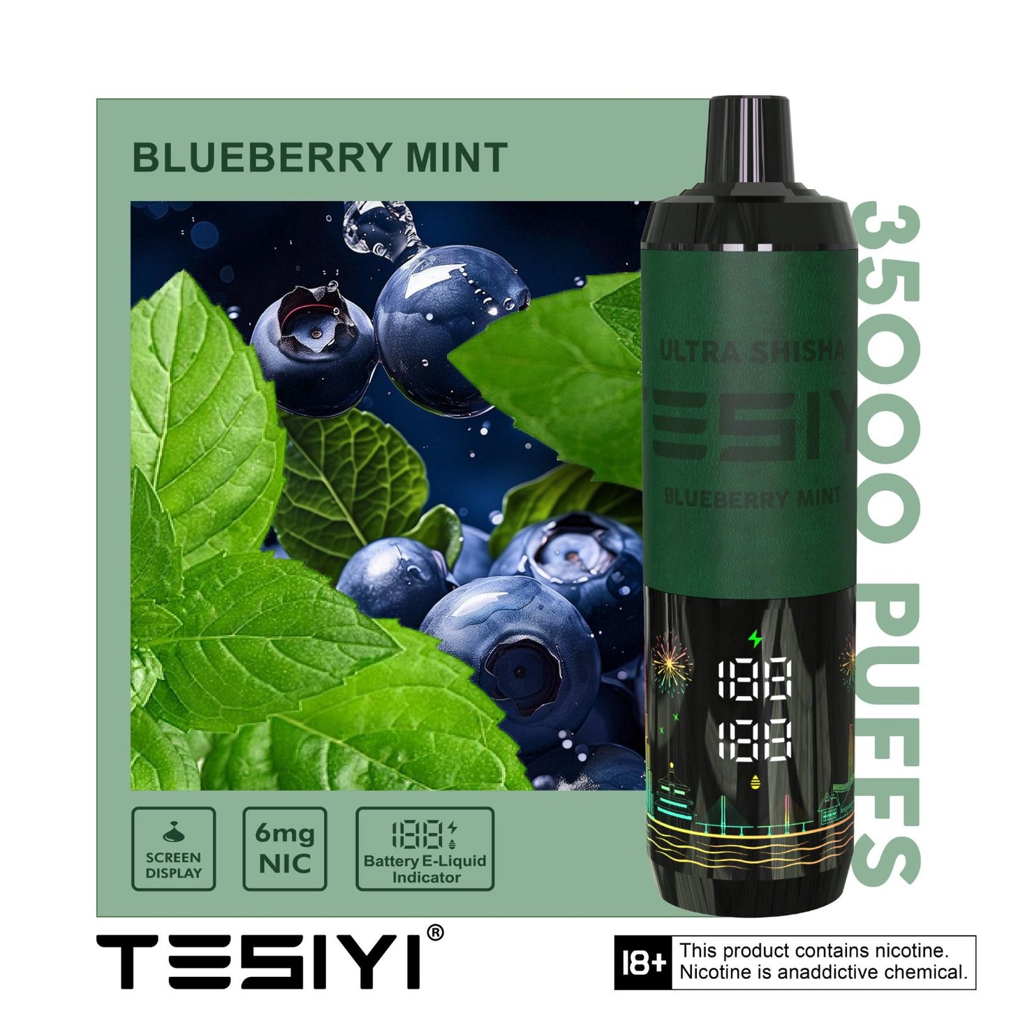 Tesiyi Ultra Shisha 35000 Puffs Disposable Vape In Dubai UAE