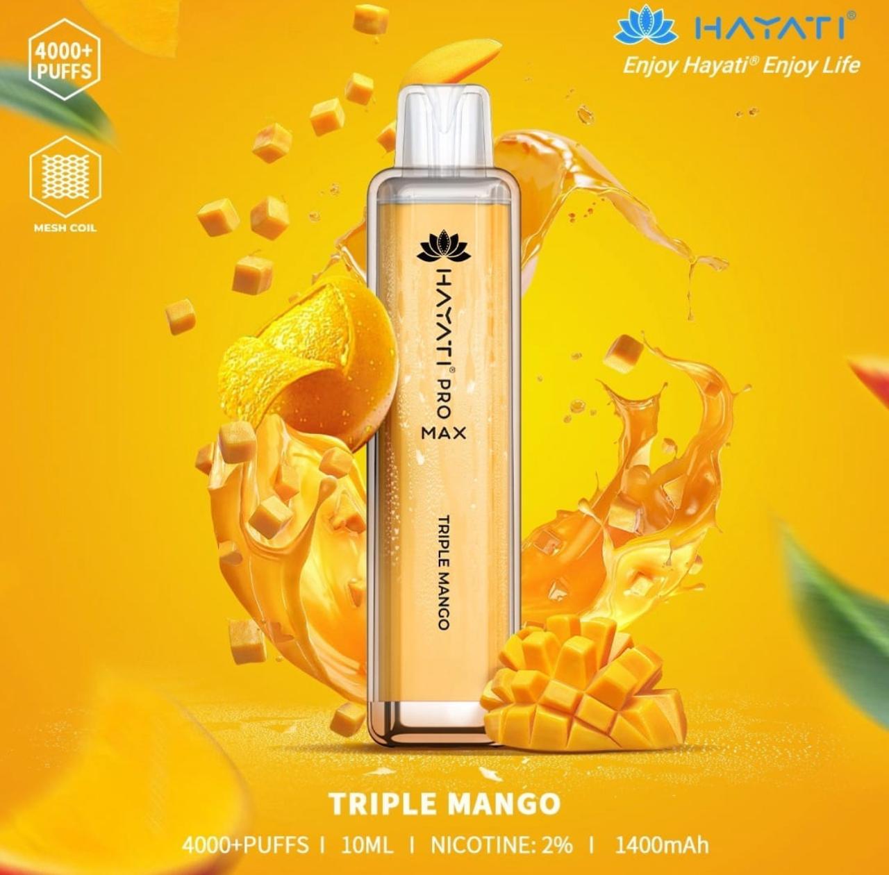 HAYATI Pro Max 4000 Puffs 20mg Disposable Vape in Dubai UAE
