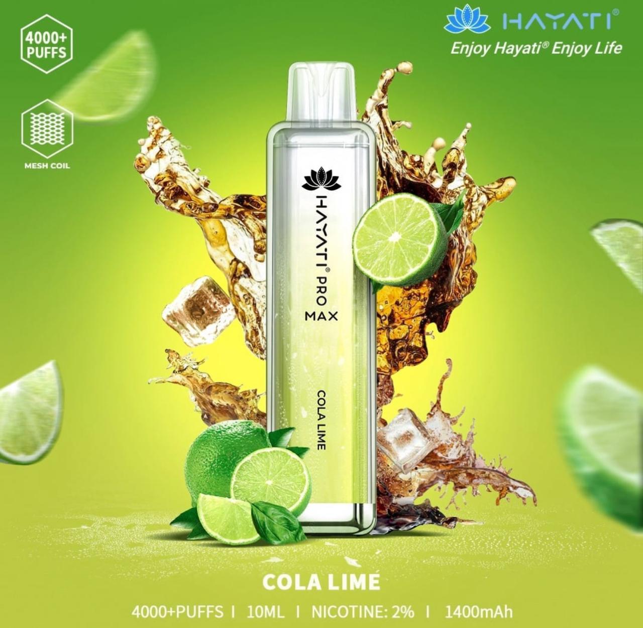 HAYATI Pro Max 4000 Puffs 20mg Disposable Vape in Dubai UAE
