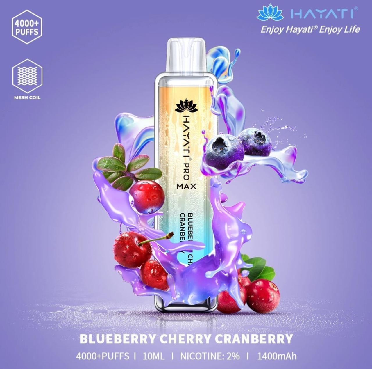 HAYATI Pro Max 4000 Puffs 20mg Disposable Vape in Dubai UAE