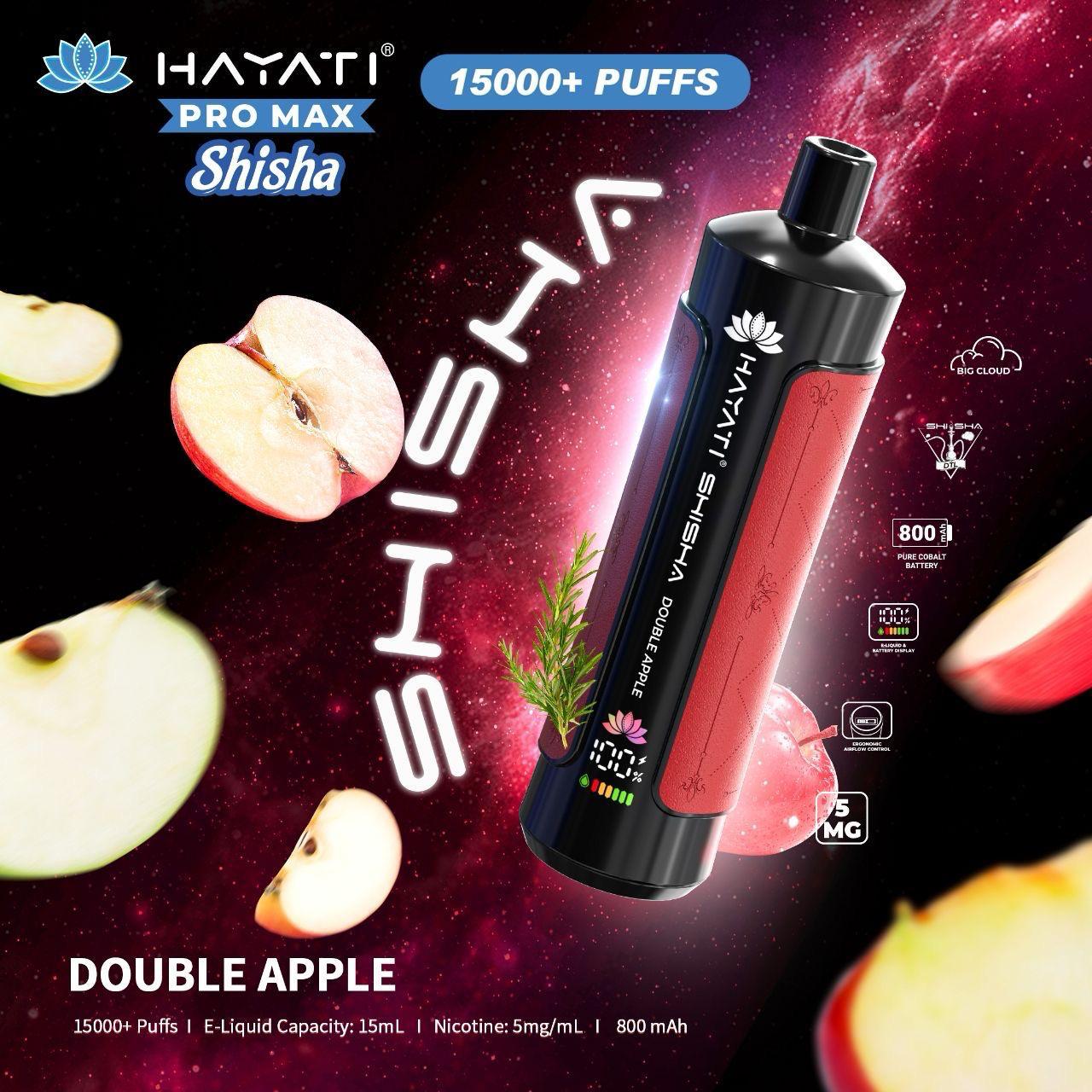 Hayati Pro Max Shisha 15000 Puffs Disposable Vape In Dubai UAE