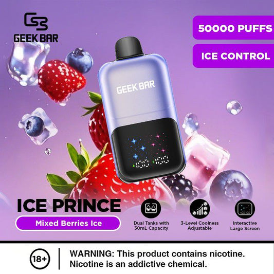 Geek Bar Ice Prince 50000 Puffs Disposable Vape In Dubai UAE