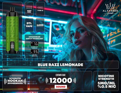Al Fakher Crown Bar 12000 Puffs Disposable Vape in Dubai UAE