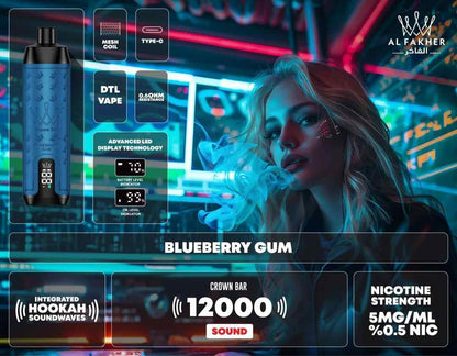 Al Fakher Crown Bar 12000 Puffs Disposable Vape in Dubai UAE