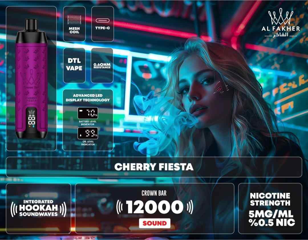 Al Fakher Crown Bar 12000 Puffs Disposable Vape in Dubai UAE