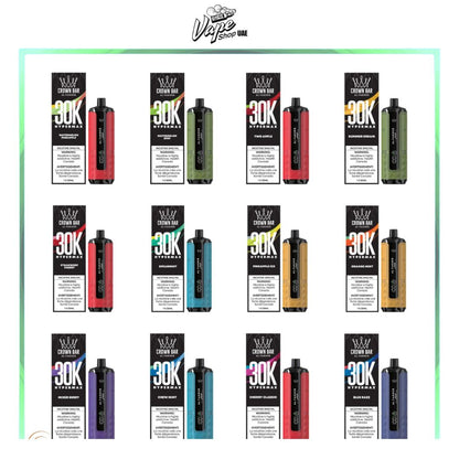 AL FAKHER Crown Bar HYPER MAX 30000 Puffs Disposable Vape in UAE