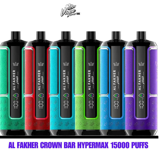 Al Fakher Crown Bar Hypermax 15000 Puffs Disposable Vape in Dubai UAE