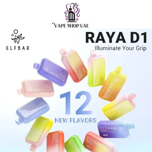 ELFBAR Raya D1 13000 Puffs 50mg Nicotine Disposable Vape in Dubai UAE