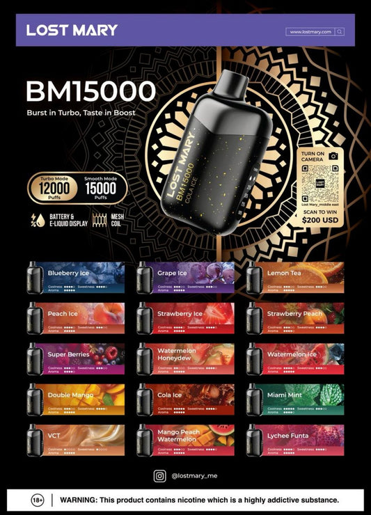 Lost Mary BM15000 Puffs 50mg Disposable Vape in Dubai UAE
