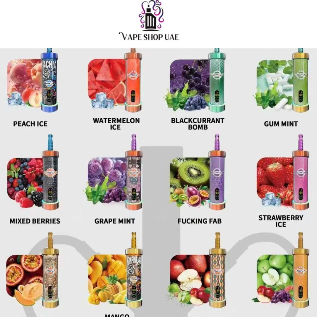 MFU SHISHA X2 Hookah 60000 Puffs Disposable Vape In UAE