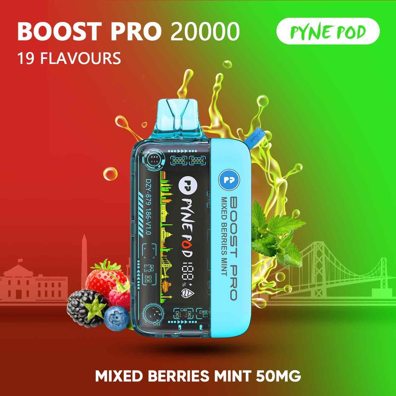 PYNE POD Boost Pro 20000 Puffs Disposable Vape in Dubai UAE