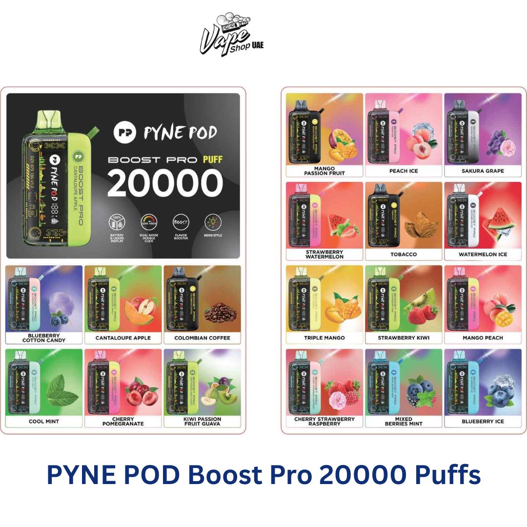 PYNE POD Boost Pro 20000 Puffs Disposable Vape in Dubai UAE
