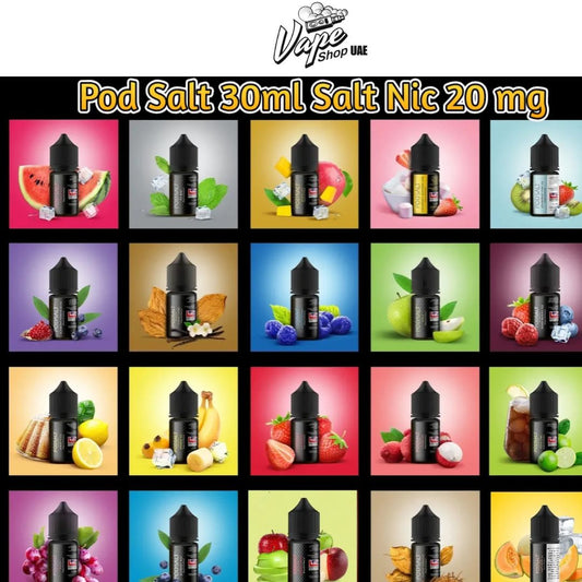 Pod Salt 20mg Nic Salt E-Juice 30ml All Flavors in Dubai UAE