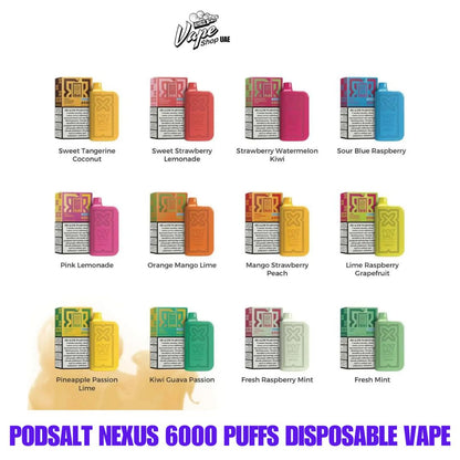 PodSalt Nexus 6000 Puffs Disposable Vape in Dubai UAE