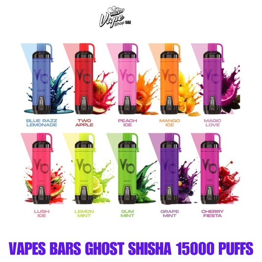 VAPES BARS Ghost Shisha 15000 Puffs Disposable Vape in Dubai UAE