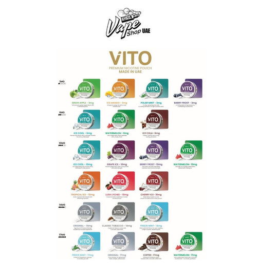 New VITO Nicotine Pouches in Dubai Abu Dhabi UAE