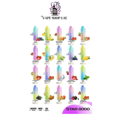 VOZOL Star 8000 Puffs 20MG Nicotine Disposable Vape in Dubai UAE