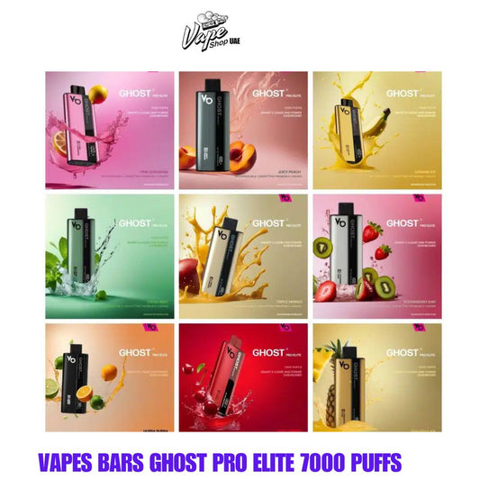 Vapes Bars Ghost Pro Elite 7000 Puffs Disposable Vape in Dubai UAE