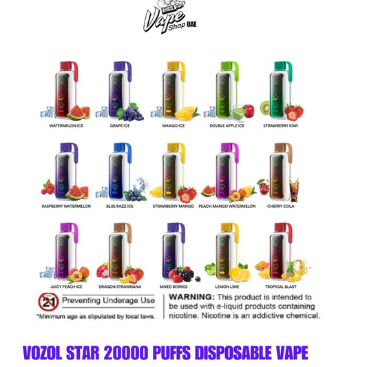 Vozol Star 20000 Puffs Disposable Vape In Dubai UAE