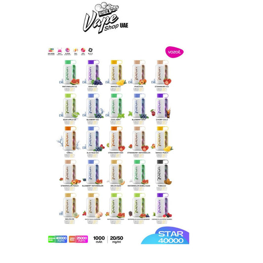 Vozol Star 40000 Puffs Disposable Vape In Dubai UAE