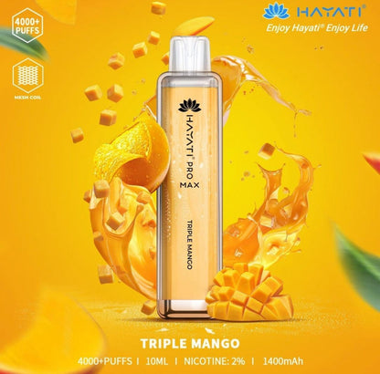 HAYATI Pro Max 4000 Puffs 20mg Disposable Vape in Dubai UAE