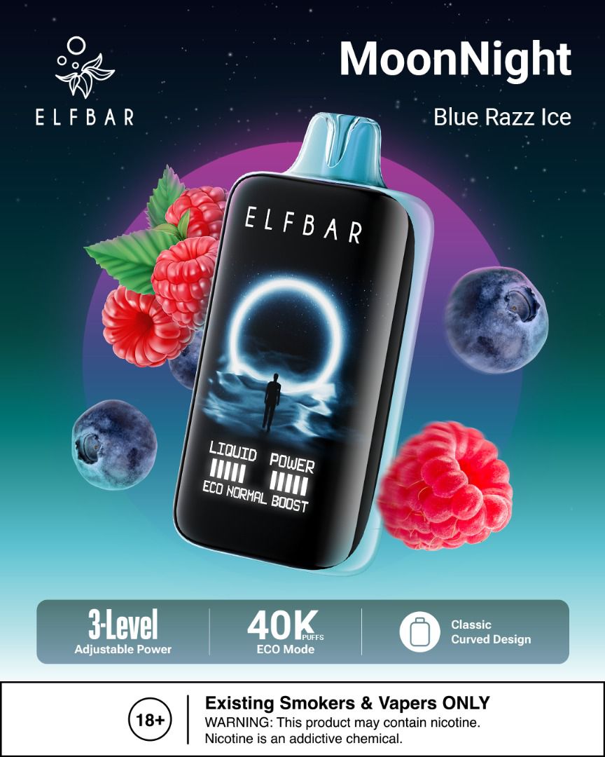 Elfbar Moonlight 40000 Puffs 5% Disposable Vape in Dubai UAE