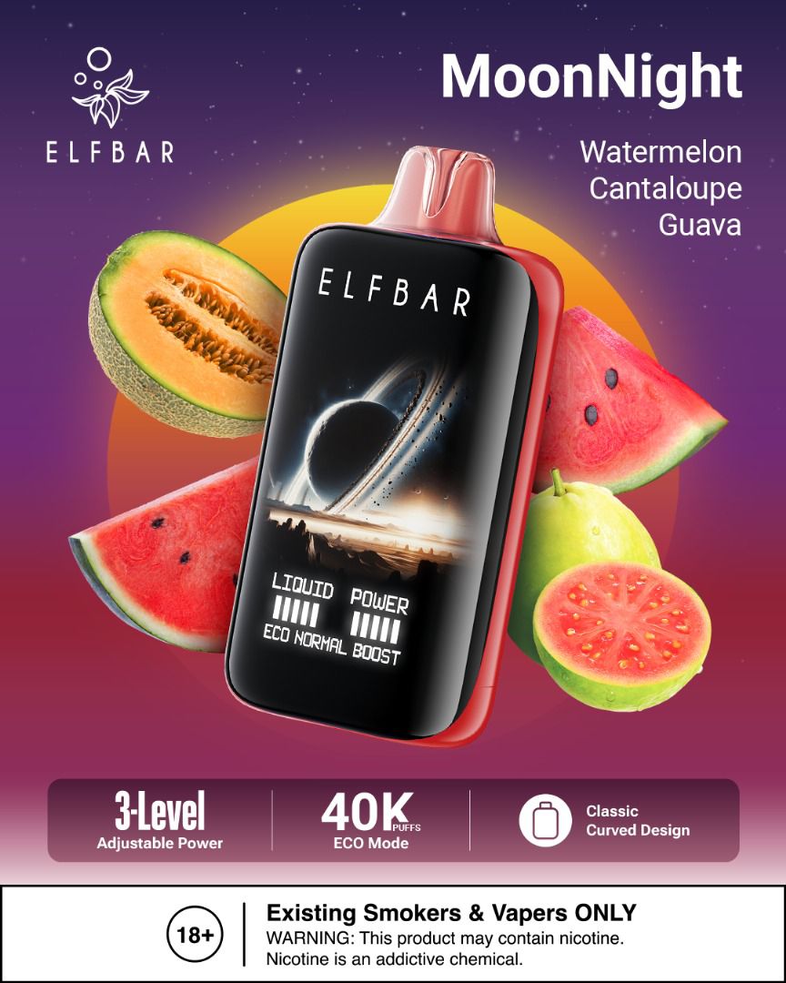 Elfbar Moonlight 40000 Puffs 5% Disposable Vape in Dubai UAE