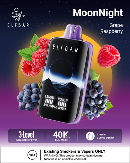 Elfbar Moonlight 40000 Puffs 5% Disposable Vape in Dubai UAE