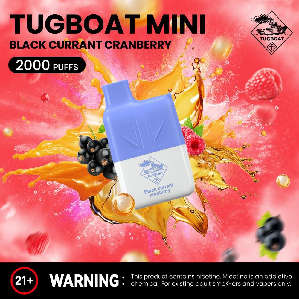 Tugboat Mini 2000 Puffs 2% Nicotine Disposable Vape in UAE